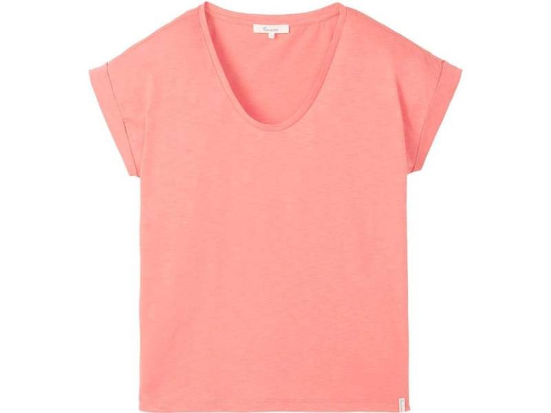 Tranquillo T-Shirt tranquillo Bio-Damen-T-Shirt mit Roll-Up-Ärmel von Tranquillo