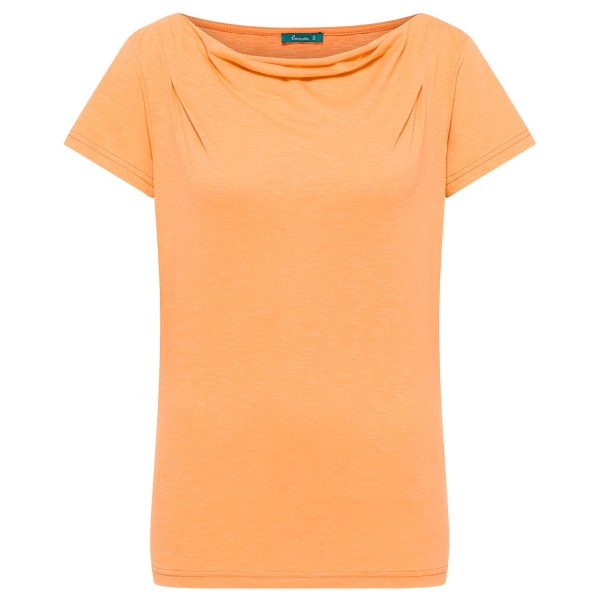 Tranquillo - Women's Jersey-Shirt mit Wasserfallausschnitt - T-Shirt Gr L orange von Tranquillo