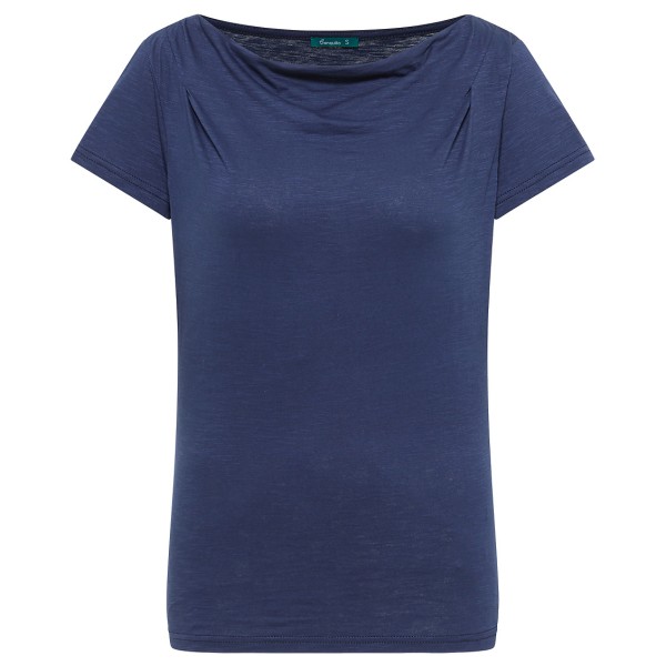 Tranquillo - Women's Jersey-Shirt mit Wasserfallausschnitt - T-Shirt Gr XS blau von Tranquillo