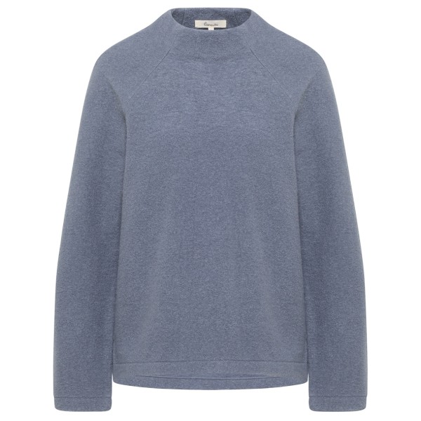 Tranquillo - Women's Kurzer Pullover aus Reiner Walkwolle - Wollpullover Gr L grau von Tranquillo