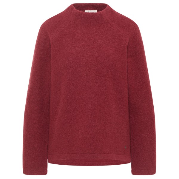 Tranquillo - Women's Kurzer Pullover aus Reiner Walkwolle - Wollpullover Gr L rot von Tranquillo