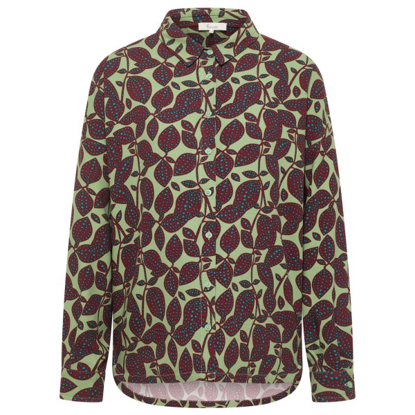 Tranquillo - Women's Oversize-Bluse aus EcoVero Viskose - Bluse Gr 44 braun von Tranquillo