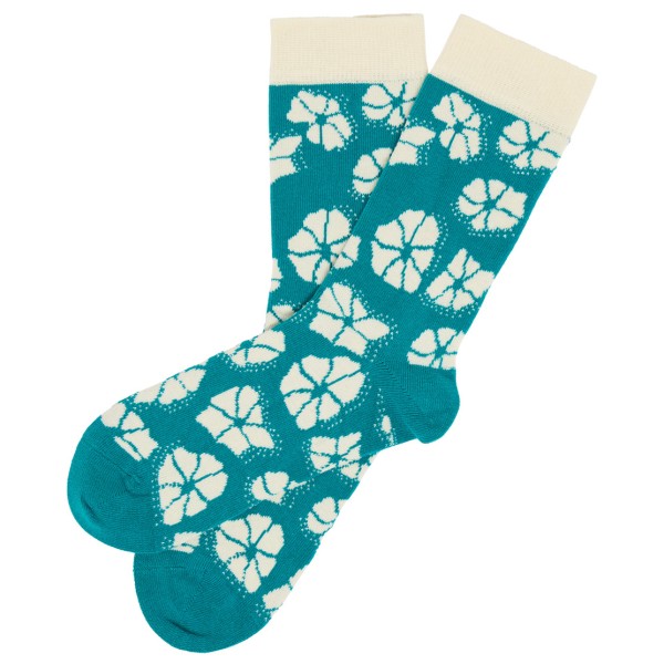 Tranquillo - Women's Socken Bay Flower - Multifunktionssocken Gr 35–38 türkis von Tranquillo