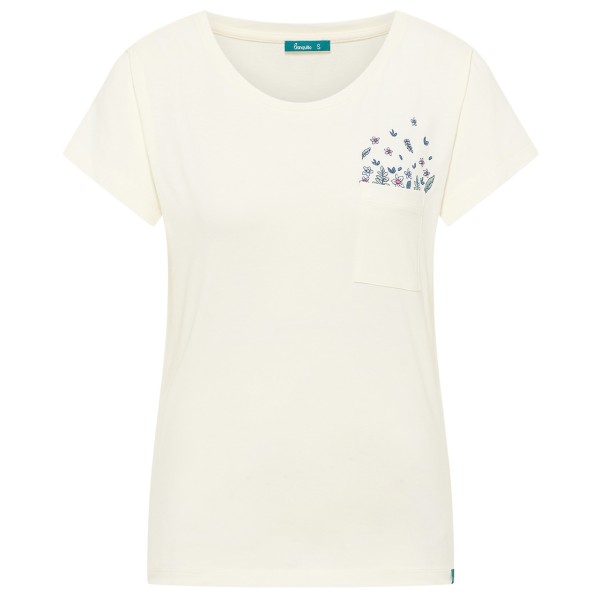 Tranquillo - Women's T-Shirt mit Tasche aus Bio-Baumwolle - T-Shirt Gr L;M;S;XL;XS rot;weiß von Tranquillo