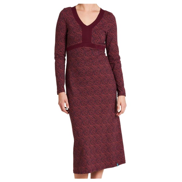 Tranquillo - Women's Tailliertes Jersey-Kleid - Kleid Gr XL;XS braun/rot;rot von Tranquillo