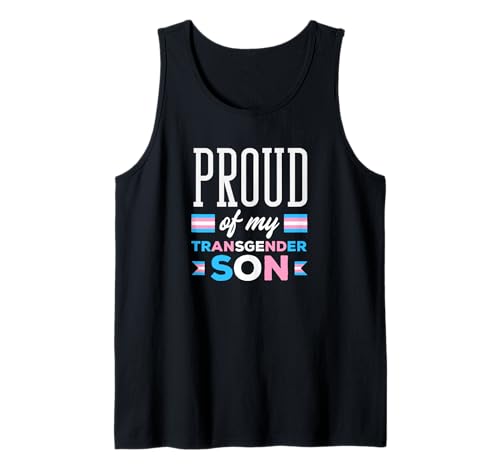 Stolz auf Meinen Transgender-Sohn, Trans-Sohn, Mama, Papa Tank Top von Trans Pride Apparel, Gifts And Gift Ideas