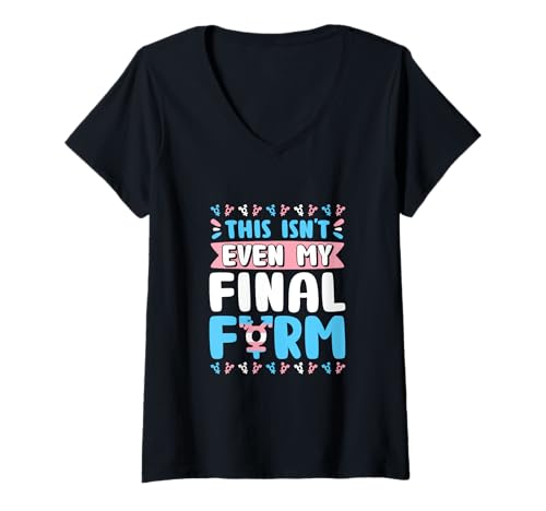 Damen Trans Pride Final Form Lustiges LGBTQ-Design T-Shirt mit V-Ausschnitt Damen Trans Pride Final Form Lustiges LGBTQ-Design T-Shirt mit V-Ausschnitt von Trans & Form Studio