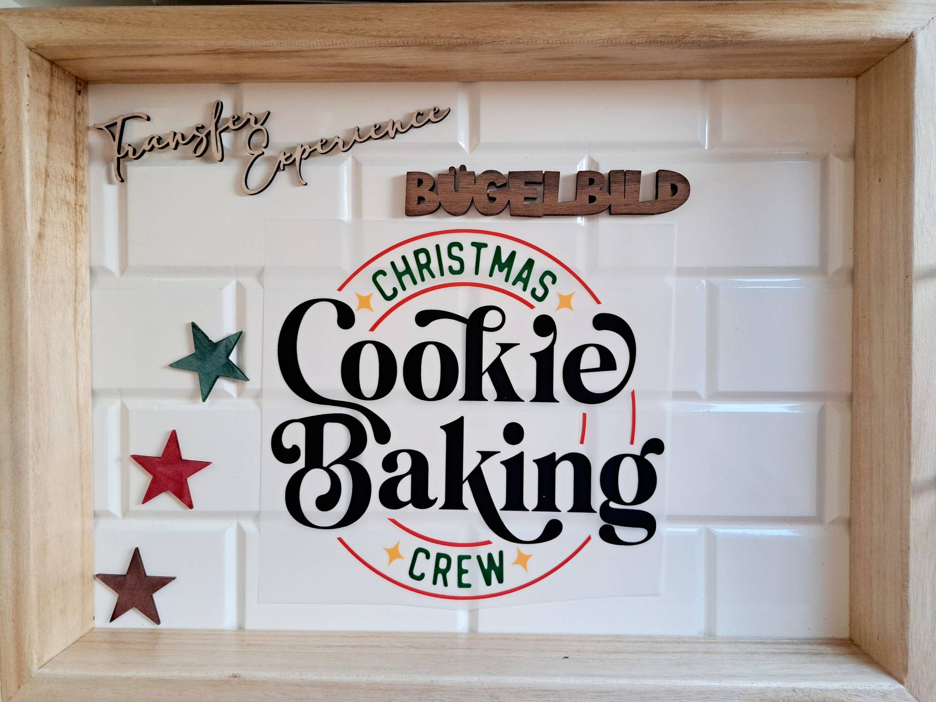 Bügelbild Weihnachten Back Crew, Christmas Cookie Baking Crew T-Shirt, Weihnachtsbäckerei Kinder Plätzchen Backen Team von TransferExperience