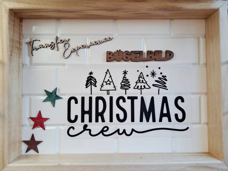 Bügelbild Weihnachten Christmas Crew, Familien Shirt, Pullover, Lustiger Weihnachtspullover, Crew von TransferExperience