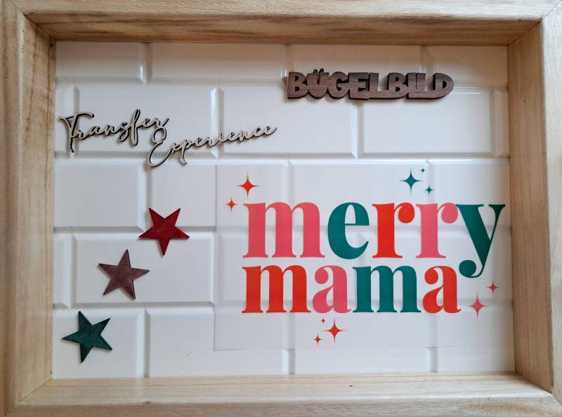 Bügelbild Weihnachten Merry Mama| Mutter Tochter Pullover | T-Shirt Mama Sweatshirt von TransferExperience