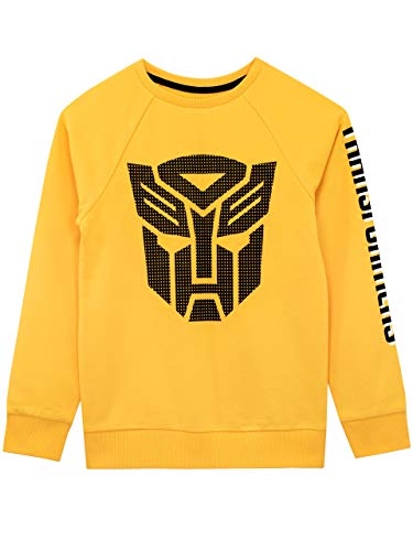 Transformers Jungen Autobots Sweatshirt Gelb 134 von Transformers