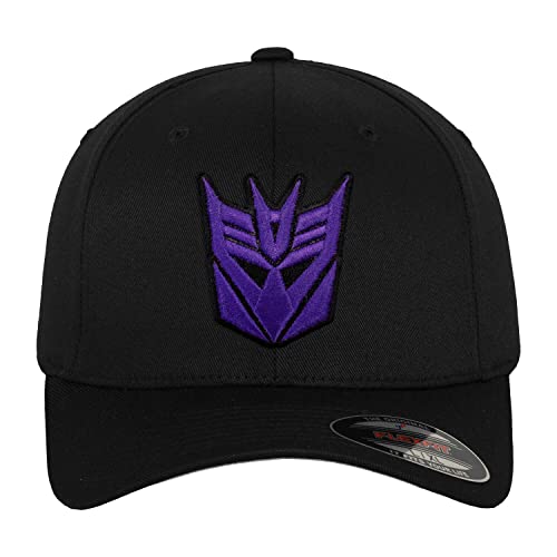 Transformers Offizielles Lizenzprodukt Decepticon 3D Patch Flexfit Baseball Cap (Schwarz), Large/X-Large von Transformers