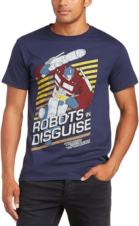 Transformers Print-Shirt TRANSFORMERS T-Shirt Navy Robots in Disguise Gr. M L von Transformers