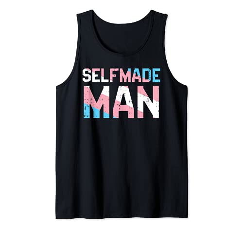 Selfmade Man Transgender Trans Pride Flag Transsexual Ftm Tank Top Selfmade Man Transgender Trans Pride Flag Transsexual Ftm Tank Top von Transgender Clothes Transsexual LGBT Trans Gifts