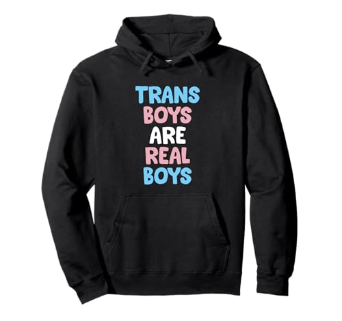 Trans-Jungs sind echte Jungs - Trans Pride Pullover Hoodie Trans-Jungs sind echte Jungs - Trans Pride Pullover Hoodie von Transgender Trans-Mann-T-Shirts