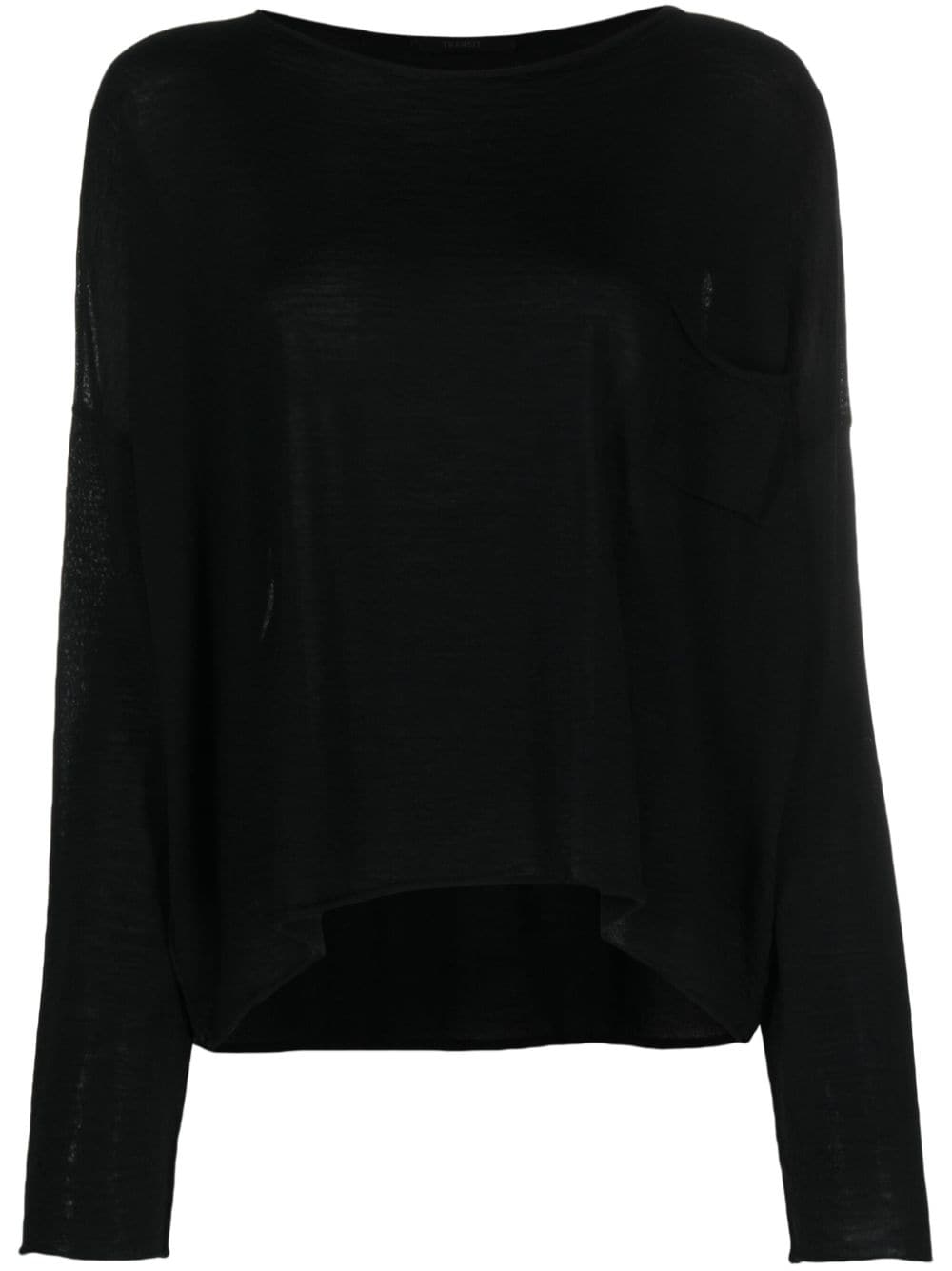 Transit Pullover mit V-Ausschnitt - Schwarz von Transit