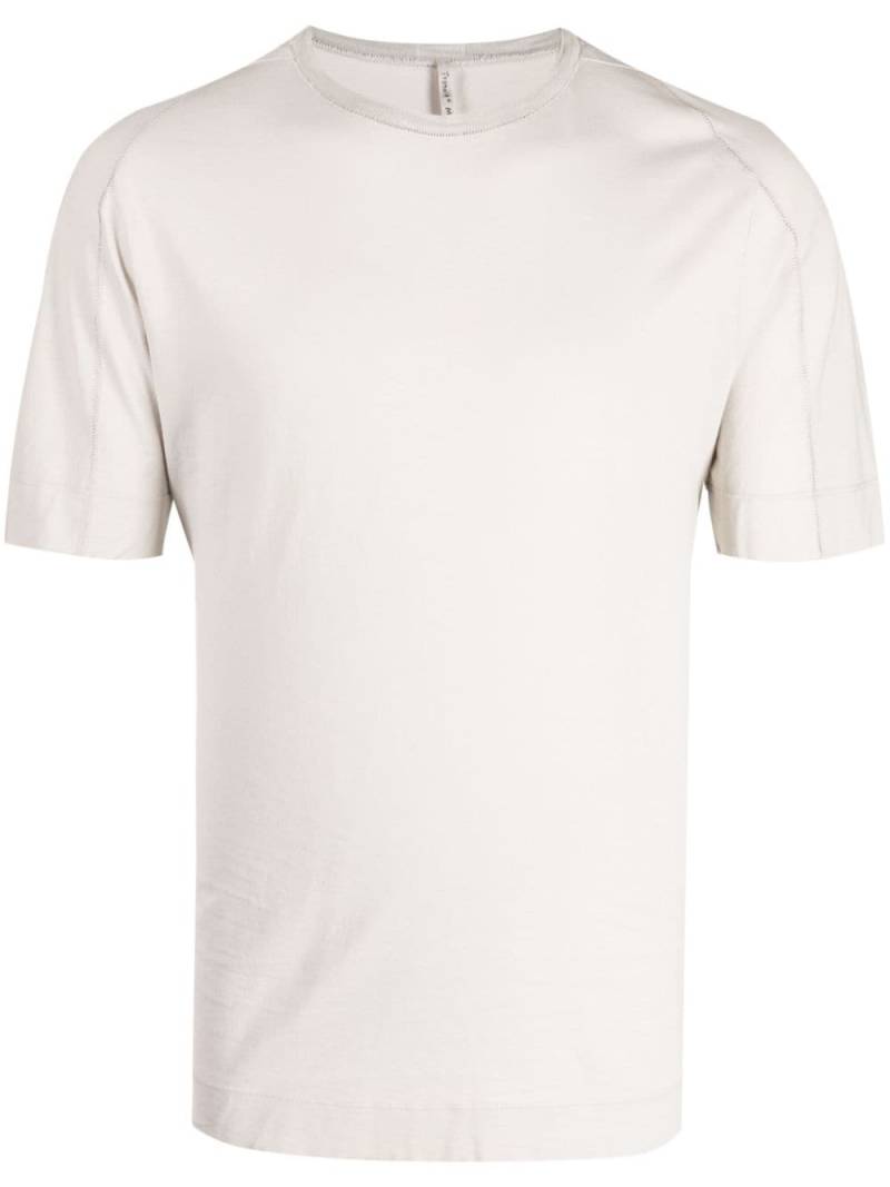 Transit T-Shirt mit Rundhalsausschnitt - Grau von Transit