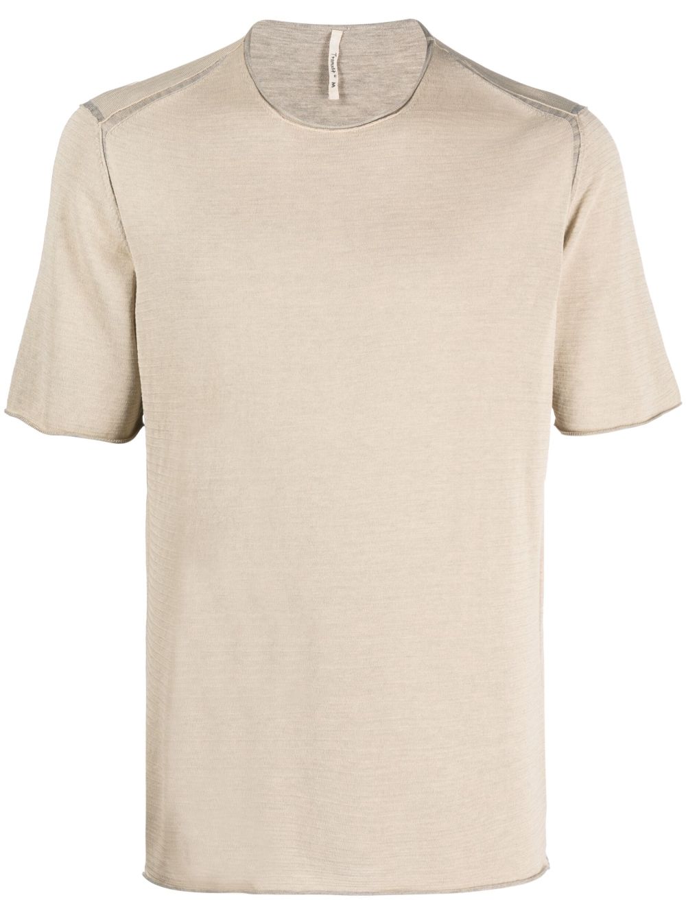 Transit T-Shirt mit offenem Saum - Nude von Transit