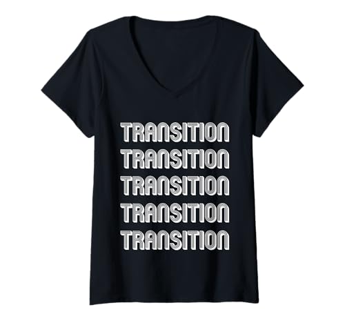 Damen Übergang T-Shirt mit V-Ausschnitt Damen Übergang T-Shirt mit V-Ausschnitt von Transition Apparel