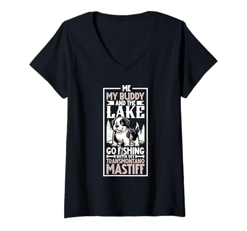 Damen Angeln und Transmontano T-Shirt mit V-Ausschnitt Damen Angeln und Transmontano T-Shirt mit V-Ausschnitt von Transmontano Designs