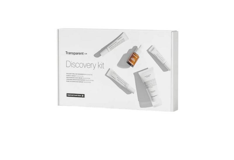 Transparent Lab Gesichtspflege-Set Transparent Lab Discovery Kit (5-tlg) 1 x Gesichtspeeling 60 ml + 1 x Gesichtsserum 15 ml + 1 x Gesichtsserum 10 ml + 1 x Gesichtscreme 15 ml + 1 x Gesichtscreme 10 ml, 5-tlg. von Transparent Lab