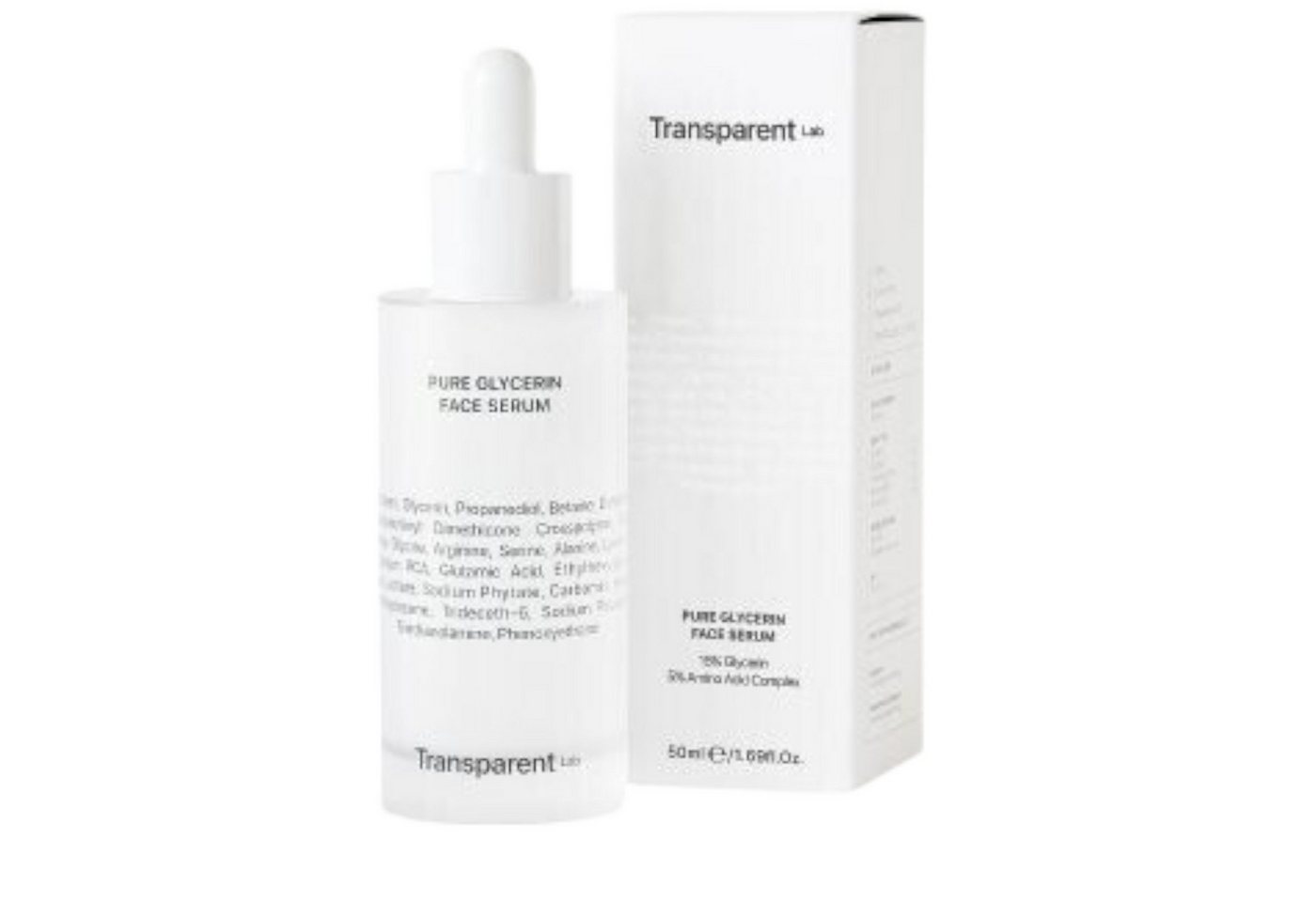 Transparent Lab Gesichtsserum Transparent Lab Pure Glycerin Face Serum (50ml) von Transparent Lab