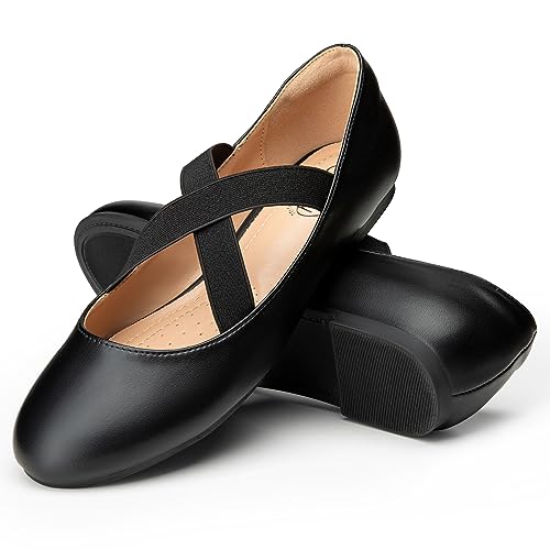 Trary Schwarze flache Schuhe für Damen, Ballerinas für Damen, Knöchelriemen, Mary Jane-Schuhe, breite Breite, schwarze flache Schuhe für Damen, elegante Ballerinas mit Riemen, flache Damenschuhe, Trary Schwarze flache Schuhe für Damen, Ballerinas für Damen, Knöchelriemen, Mary Jane-Schuhe, breite Breite, schwarze flache Schuhe für Damen, elegante Ballerinas mit Riemen, flache Damenschuhe, von Trary