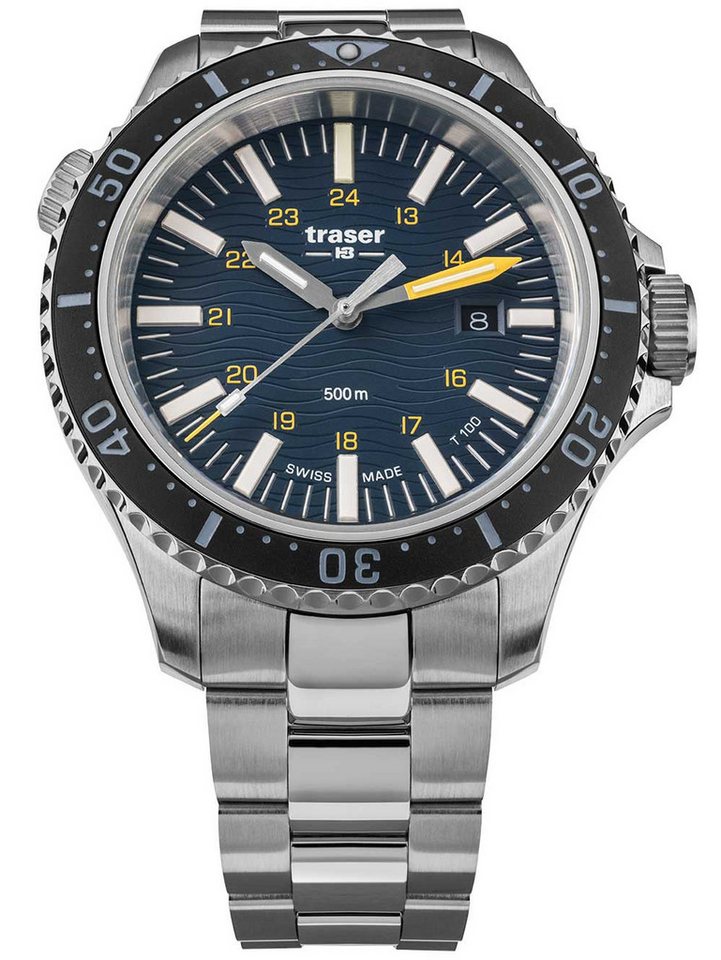 Traser Quarzuhr Traser H3 109372 P67 T100 SuperSub Blue Herrenuhr 46mm 50ATM Traser H3 109372 P67 T100 SuperSub Blue Herrenuhr 46mm 50ATM von Traser