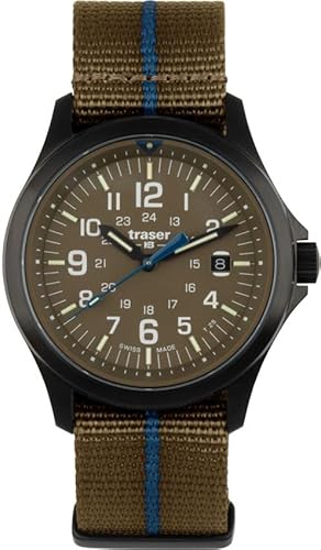 Tracer P67 Officer Pro KHAKI Herren-Armbanduhr Braun Braun 111074 von Traser