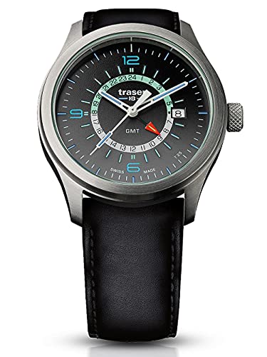 Traser Herren Analog Quarz Uhr mit Leder Armband 107231 von Traser
