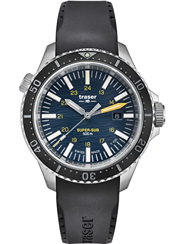 Traser Herren Analog Schweizer Quarzwerk Uhr mit Leder Armband 109371 von Traser