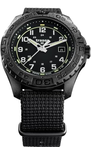 Traser Herren. Analog Quarz Uhr mit Nylon Armband 108673 von Traser