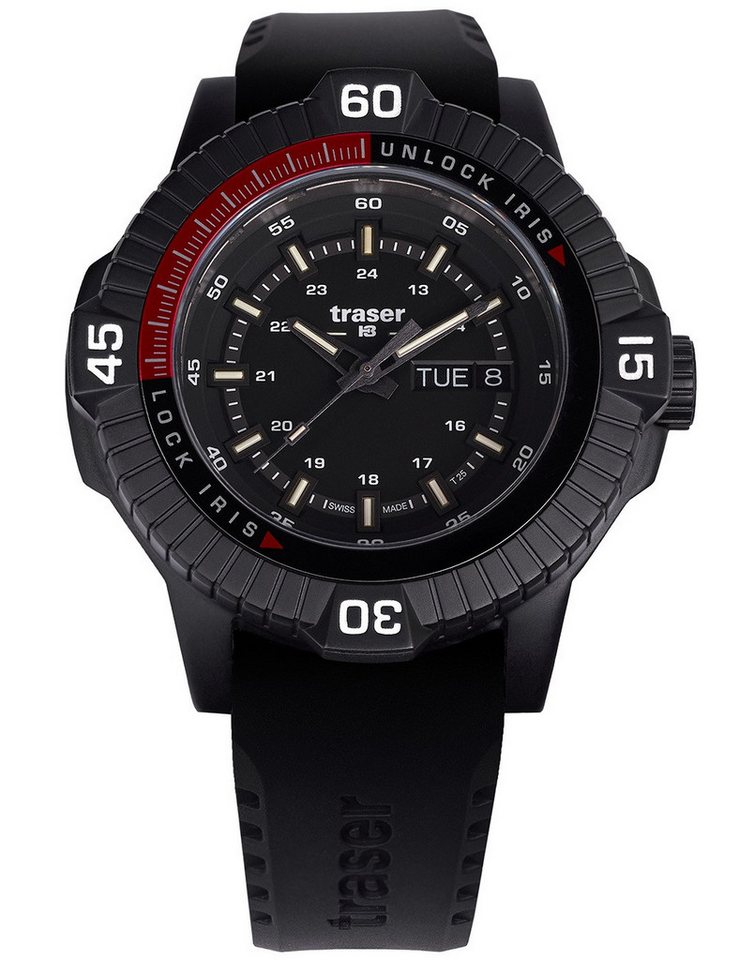 Traser Quarzuhr Traser H3 111461 Herrenuhr P99 Iris Tactical Limited Edition 46mm 10AT Traser H3 111461 Herrenuhr P99 Iris Tactical Limited Edition 46mm 10ATM von Traser