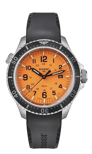 Traser Herren Analog Quarz Uhr mit Silikon Armband 109380 von Traser