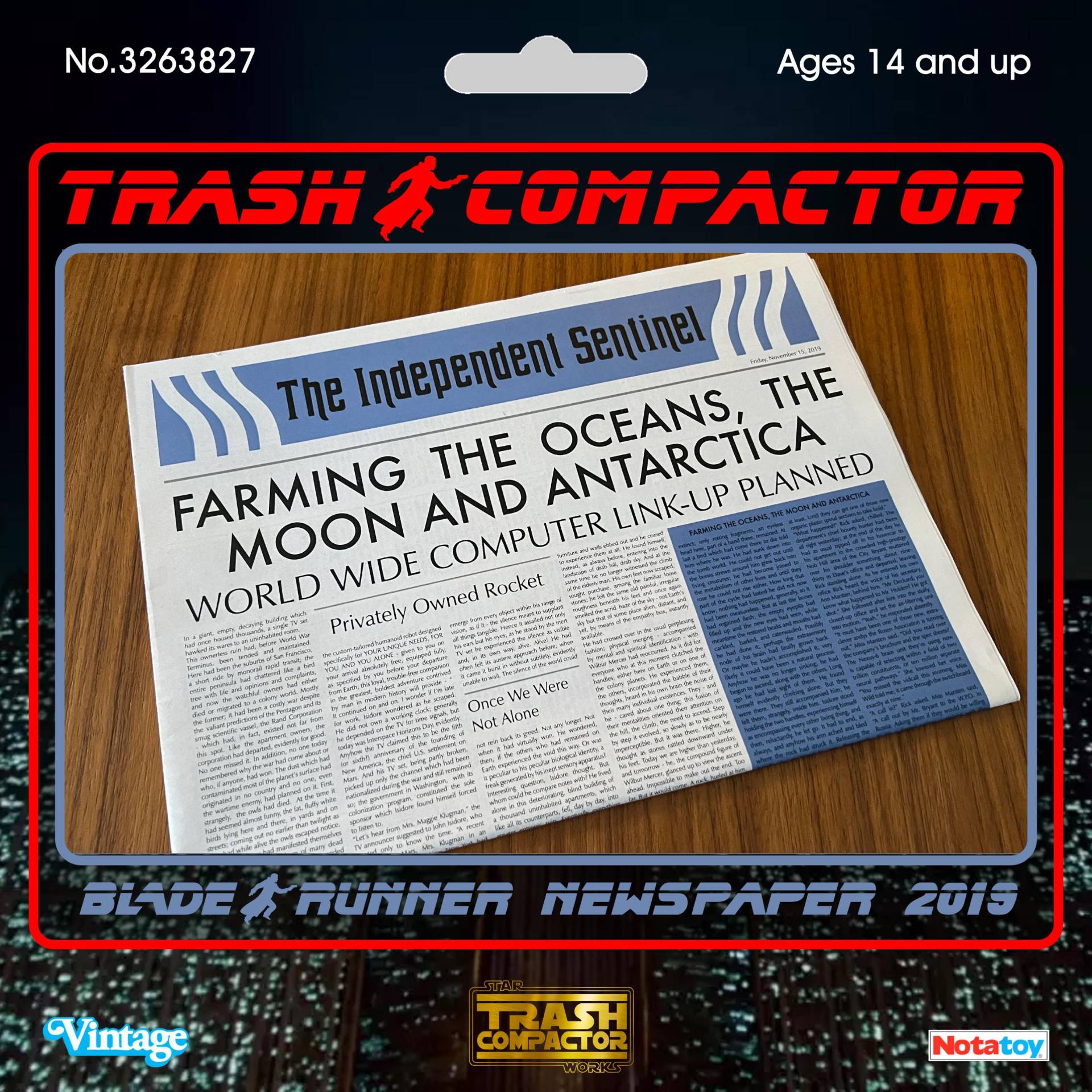 Blade Runner 2019 | Movie Prop Die Unabhängige Sentinel Fan/Cosplay Zeitung Blade Runner 2019 | Movie Prop Die Unabhängige Sentinel Fan/Cosplay Zeitung von TrashCompactor326382