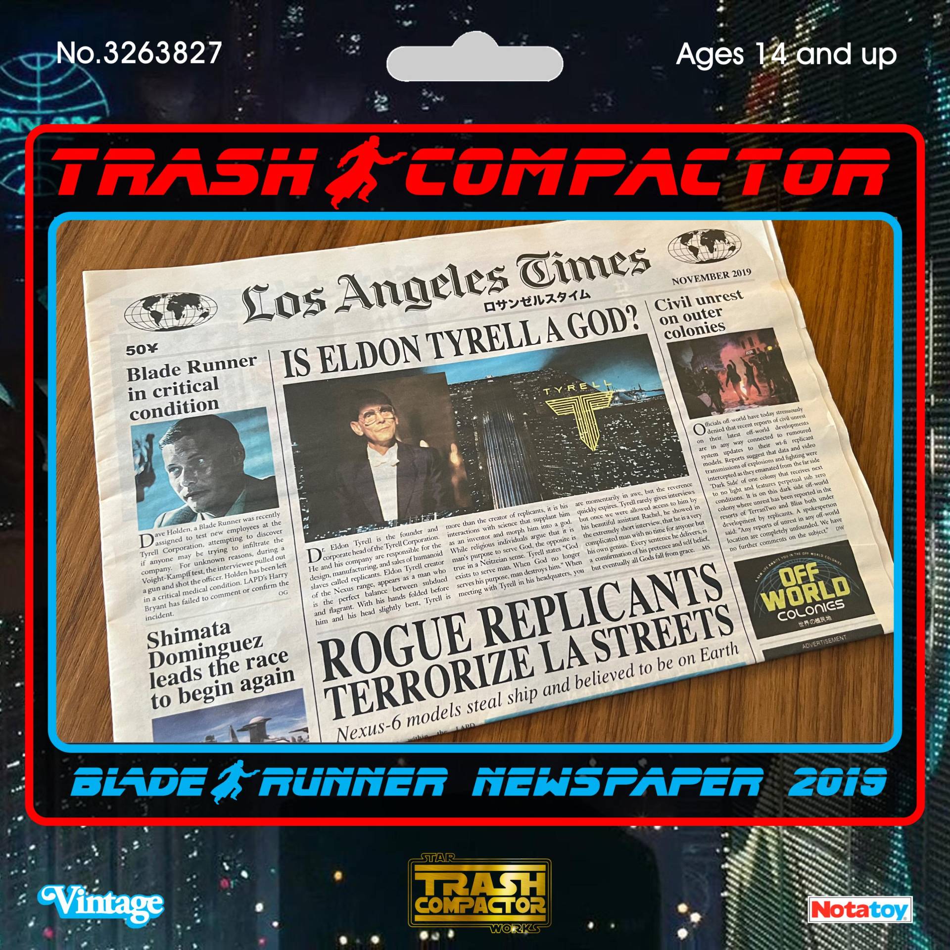 Blade Runner 2019 | Secret Kino Los Angeles Times Fan/Cosplay Zeitung Blade Runner 2019 | Secret Kino Los Angeles Times Fan/Cosplay Zeitung von TrashCompactor326382