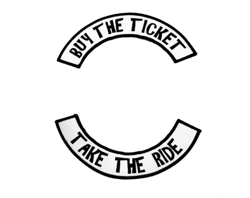 Kaufen Sie Das Ticket Nehmen Die Fahrt Schmelz Aufnäher/Ships From Usa ~ Rocker Punk Jäger S Thompson Fear & Loathing Gonzo Ralph Steadman Art Rango von TrashMouthMercantile