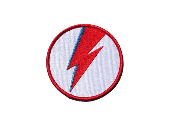 Ziggy Stardust Aufnäher Aus Den Usa Bestickt David Bowie Fahrrad Musik Blitz Punk Glam Rock Aladdin Sane Retro Neon von TrashMouthMercantile