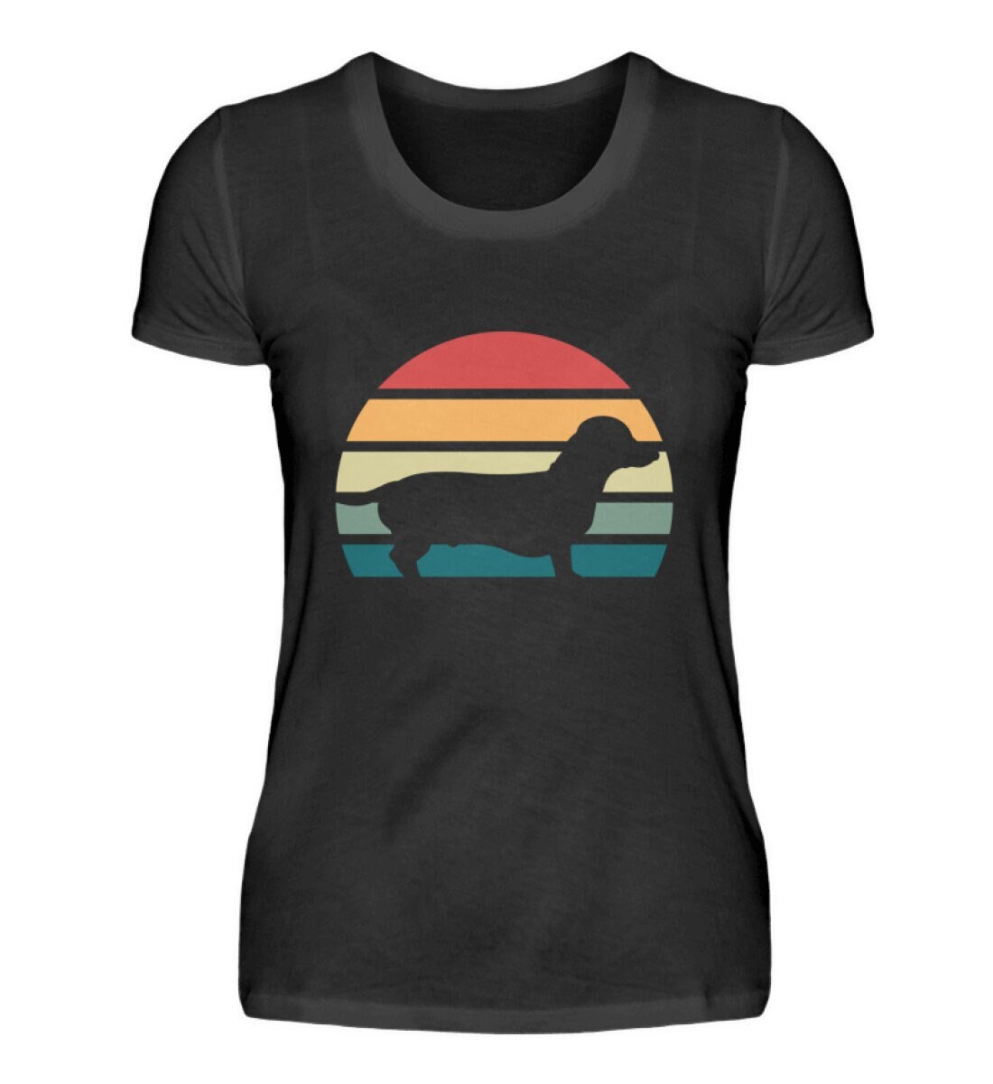 Dackel Rauhaardackel Retro Geschenk - Damenshirt Dackel Rauhaardackel Retro Geschenk - Damenshirt von TrashpandaInternet