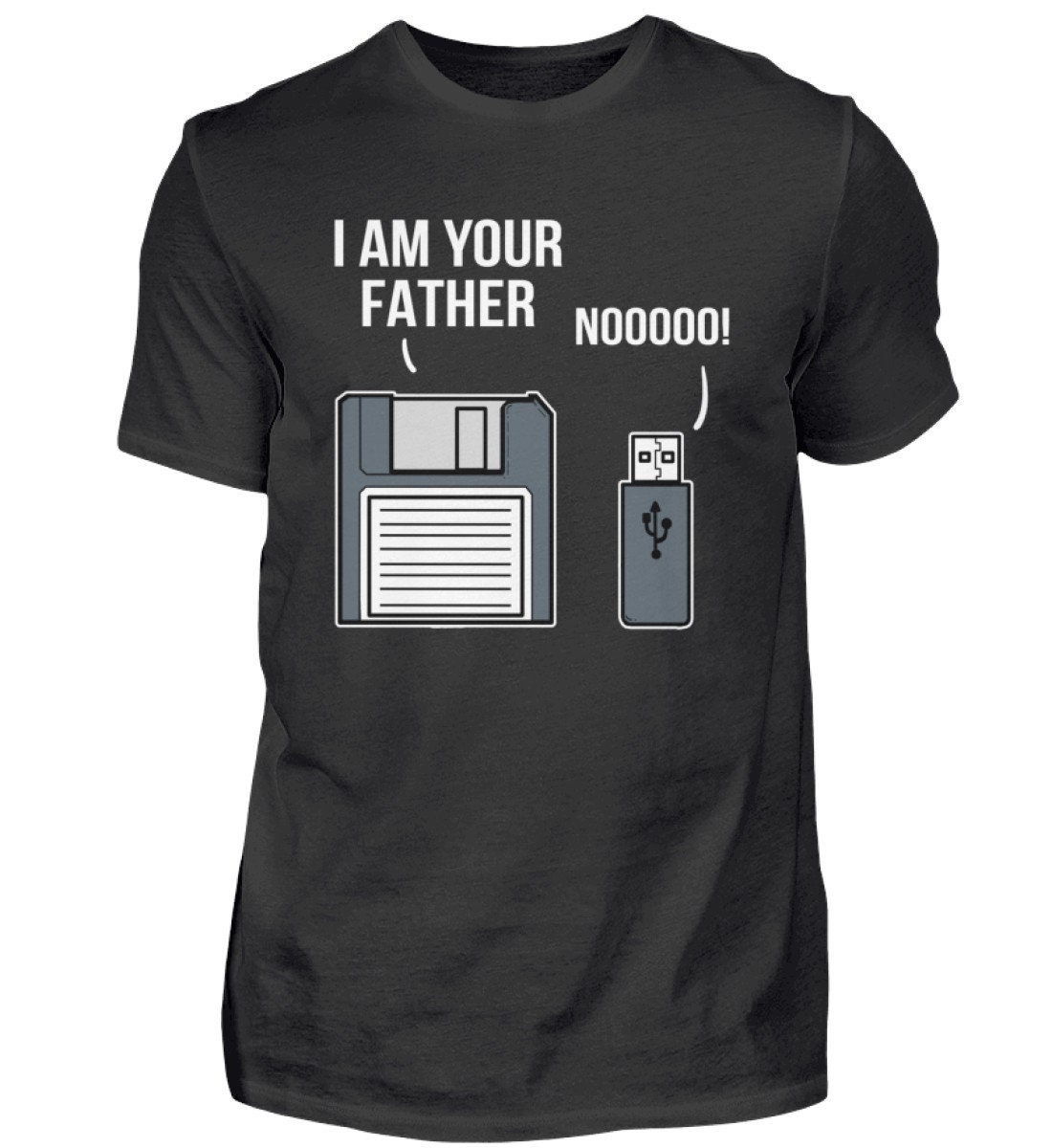 Floppy Disk Usb Stick Diskette Informatiker Computer Witze Sprüche Nerd - Herren Shirt Floppy Disk Usb Stick Diskette Informatiker Computer Witze Sprüche Nerd - Herren Shirt von TrashpandaInternet