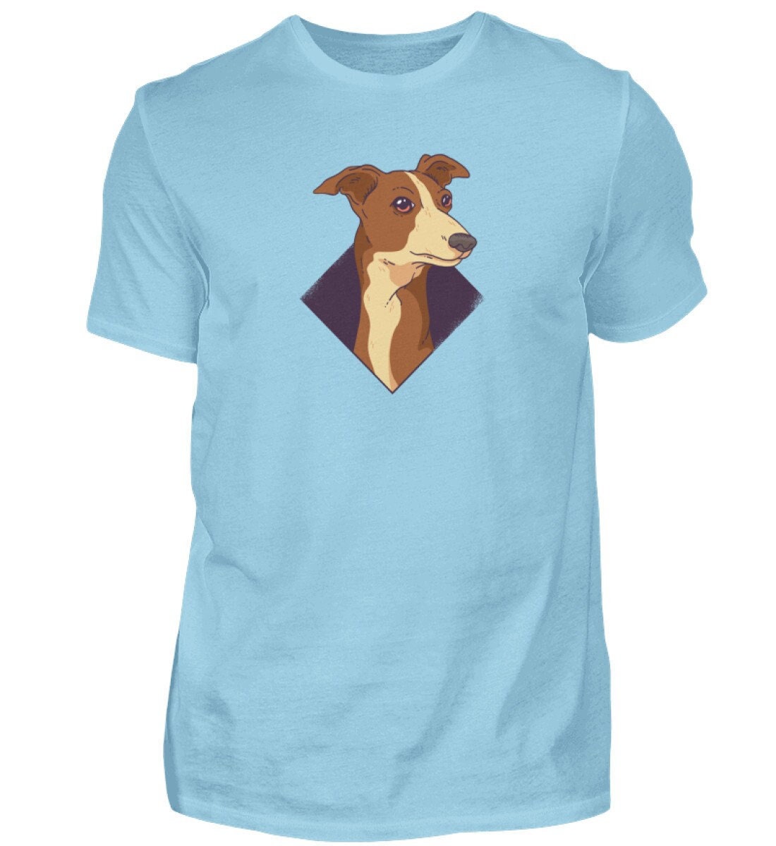 Greyhound Whippet Kopf Hundeliebhaber - Herren Shirt Greyhound Whippet Kopf Hundeliebhaber - Herren Shirt von TrashpandaInternet