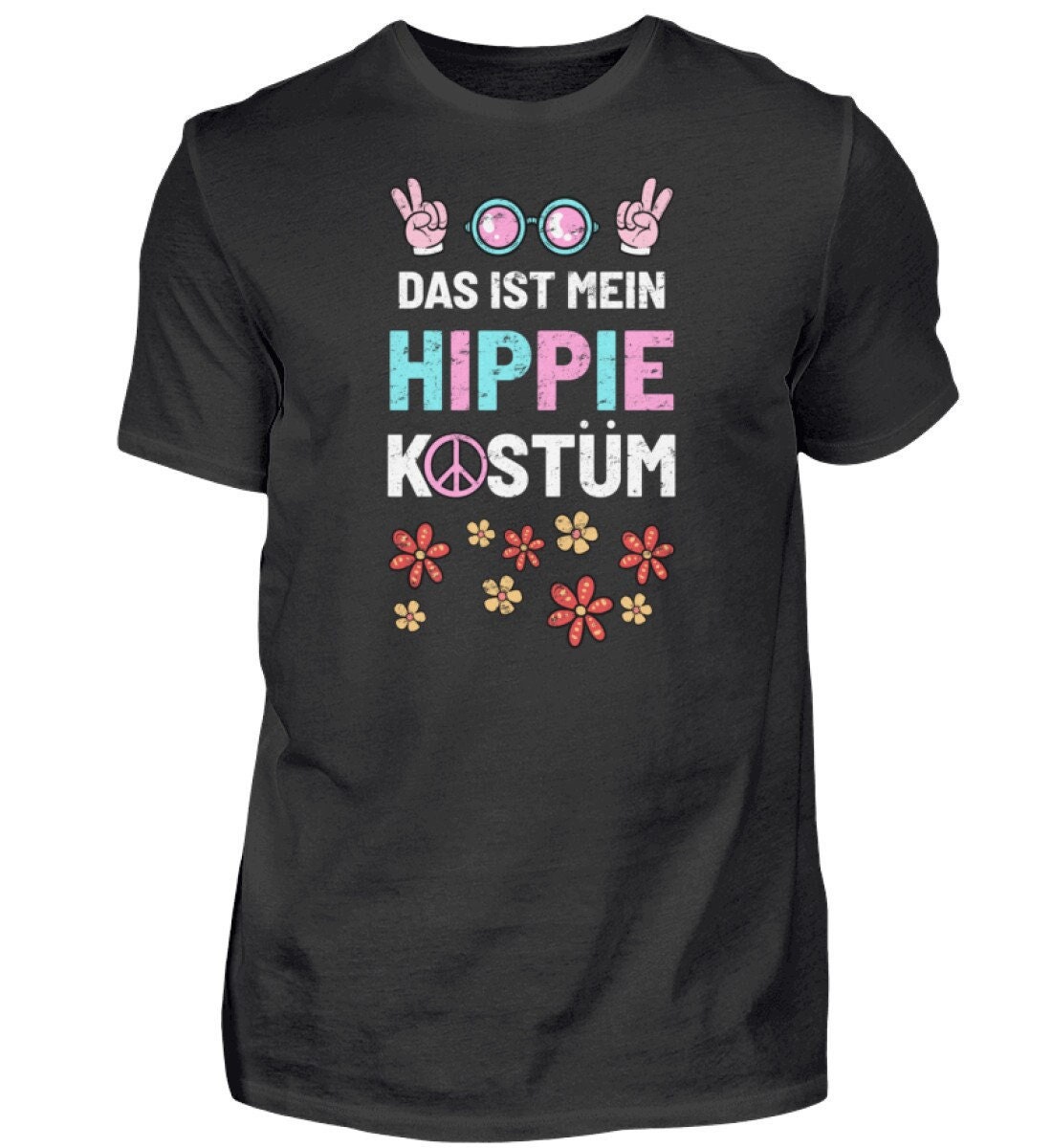 Kostüm Fastnacht Karneval Verkleidung Lustig Hippie - Herren Shirt Kostüm Fastnacht Karneval Verkleidung Lustig Hippie - Herren Shirt von TrashpandaInternet