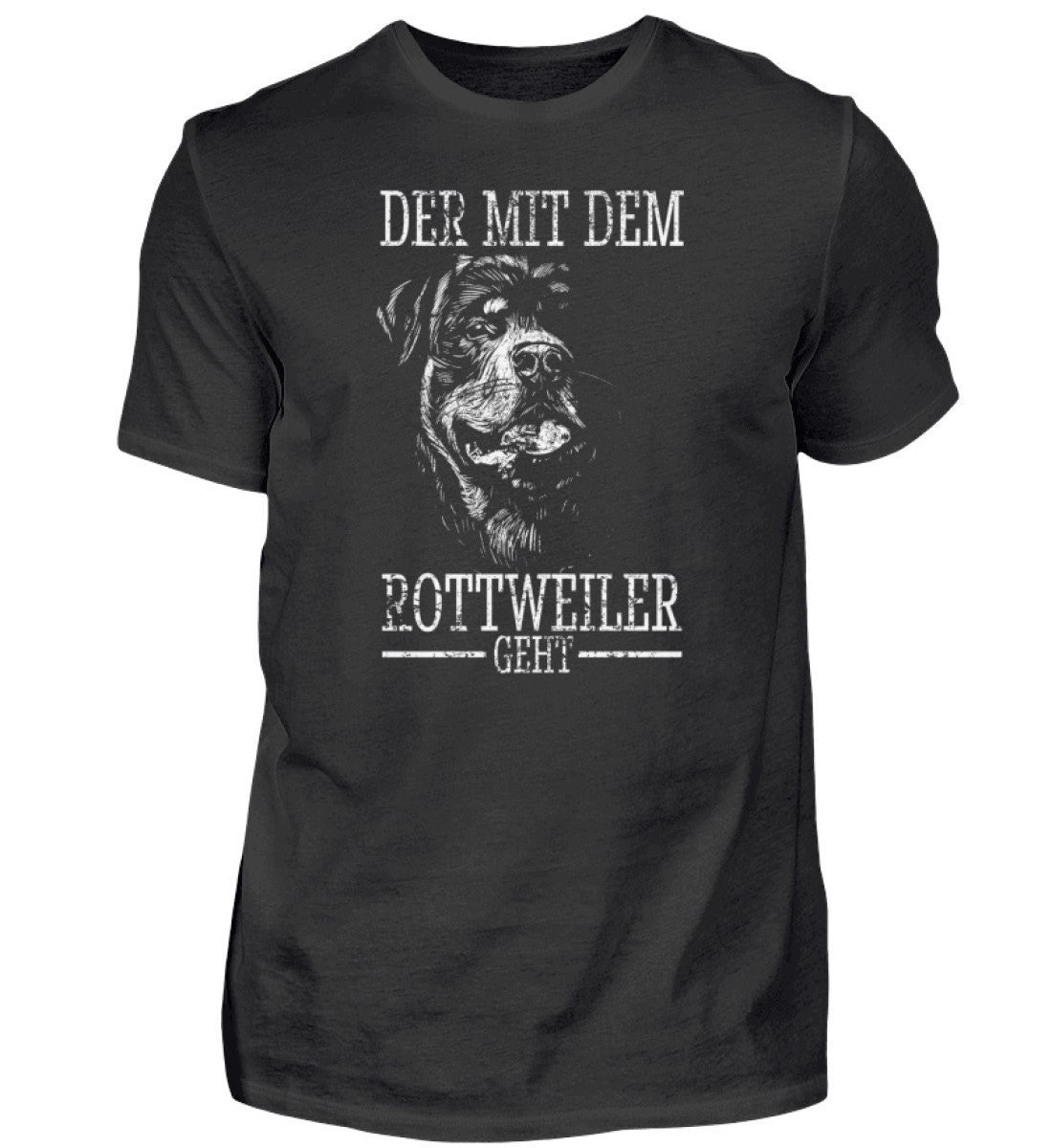 Rottweiler Rottie Hunde Kopf Papa Vater Dad Herrchen Gassi Gehen Geschenk - Herren Shirt Rottweiler Rottie Hunde Kopf Papa Vater Dad Herrchen Gassi Gehen Geschenk - Herren Shirt von TrashpandaInternet
