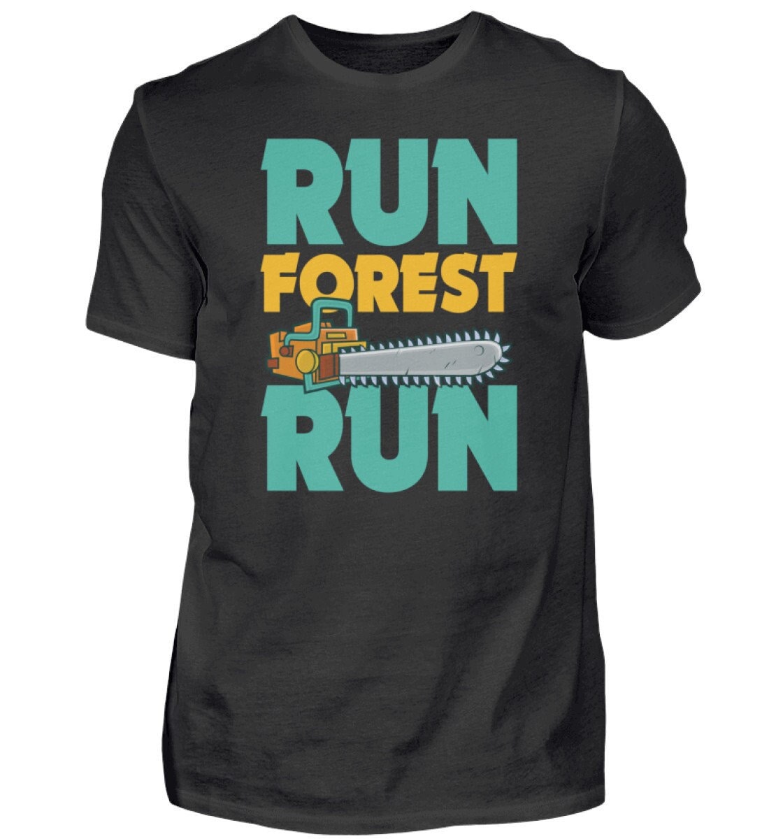 Run Forest Kettensäge Motorsäge Holz Waldarbeiter - Herren Shirt Run Forest Kettensäge Motorsäge Holz Waldarbeiter - Herren Shirt von TrashpandaInternet