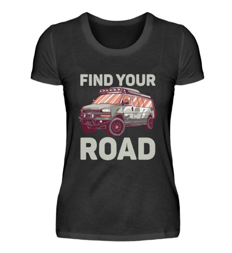 Vannin Camper Camping Bus Van Wohnmobil Campingplatz Camperbus - Damenshirt von TrashpandaInternet