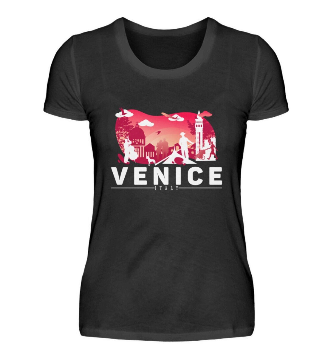 Venedig Venice Italien Geschenk Urlaub - Damenshirt von TrashpandaInternet