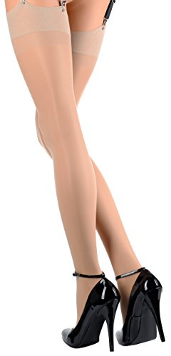 Trasparenze Damenstrümpfe Sara, durchsichtig. - Beige - Hoch Medium von Trasparenze