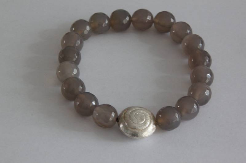 Armband Achatsteine, Edelsteinarmband Aus Edelsteinen von TraumPerlenWerk