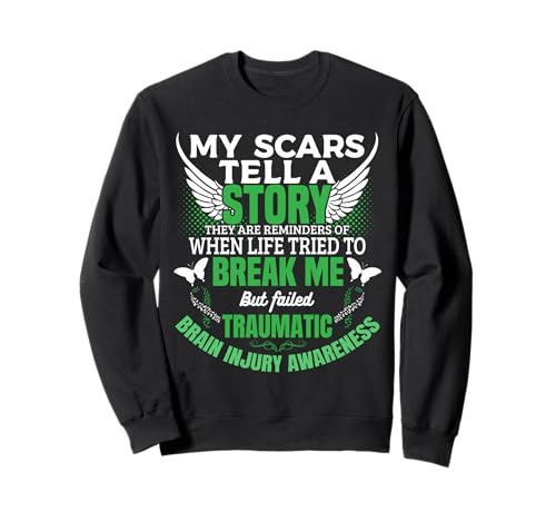 Traumatische Gehirnverletzung Bewusstsein TBI Green Ribbon Männer Frauen Sweatshirt Traumatische Gehirnverletzung Bewusstsein TBI Green Ribbon Männer Frauen Sweatshirt von Traumatic Brain Injury Awareness Month Apparel Co.
