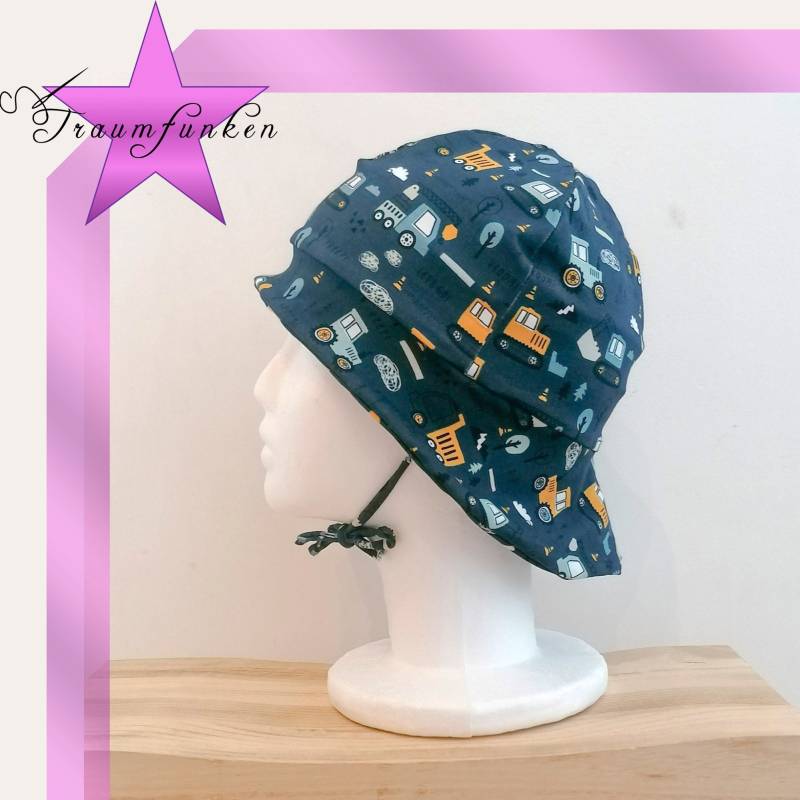 Sonnenhut Für Babys Und Kinder Mit Nackenschutz Bindebänder Wählbar von Traumfunken